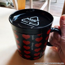 hide with Spread Beaver Black Heart Ceramic Mug with Lid X JAPAN yoshiki Lemoned