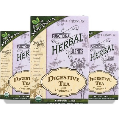 Mate Factor Digestive Tea Bags With Prebiotics 20 3 Pack