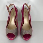 Guess "Natalle" pink & glitter heels size 8 — photo 2