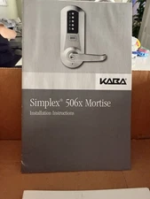 KABA Simplex 506x Mechanical Push Button Mortise Lock Satin Chrome Open Box