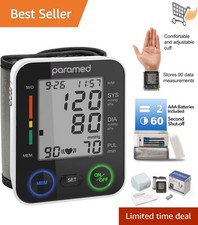 Automatic Wrist Blood Pressure Monitor Cuff Case Irregular Heartbeat Detection