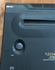 SNK Neo Geo MAX 330 MEGA AES Console Black With Adapter & Cable Tested Used