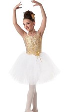 Fields Of Gold Child X-Small Dance Costume Lyrical Romantic Ballet Tutu New