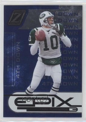 2005 Donruss Zenith Epix 4th Down Blue 51/150 Chad Pennington #E-8 0s8i
