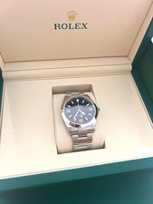Rolex Explorer 40mm Black Dial Automatic Stainless Bracelet w/ Box & Papers