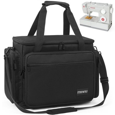Sewing Machine Carrying Case with Multiple Storage Pockets for Accessories, U...