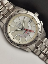 GMT Citizen Attesa Radio Wave Solar 24 Hour Meter Radio Wave Watch H116 From Jap