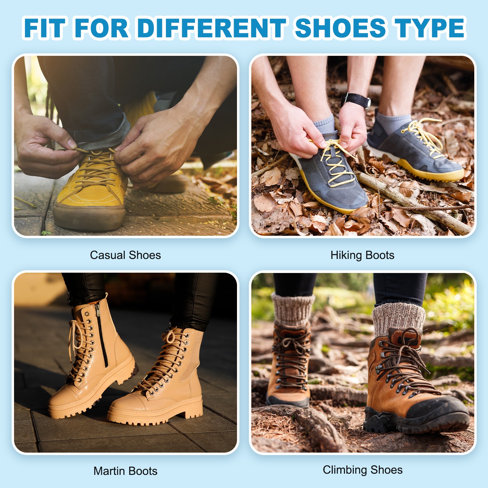 APL 4 paia di lacci per stivali rotondi 59 1 x 5 32 pollici bianco nero