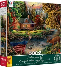 - Enchanted Forest Lake - 500 Piece Jigsaw Puzzle