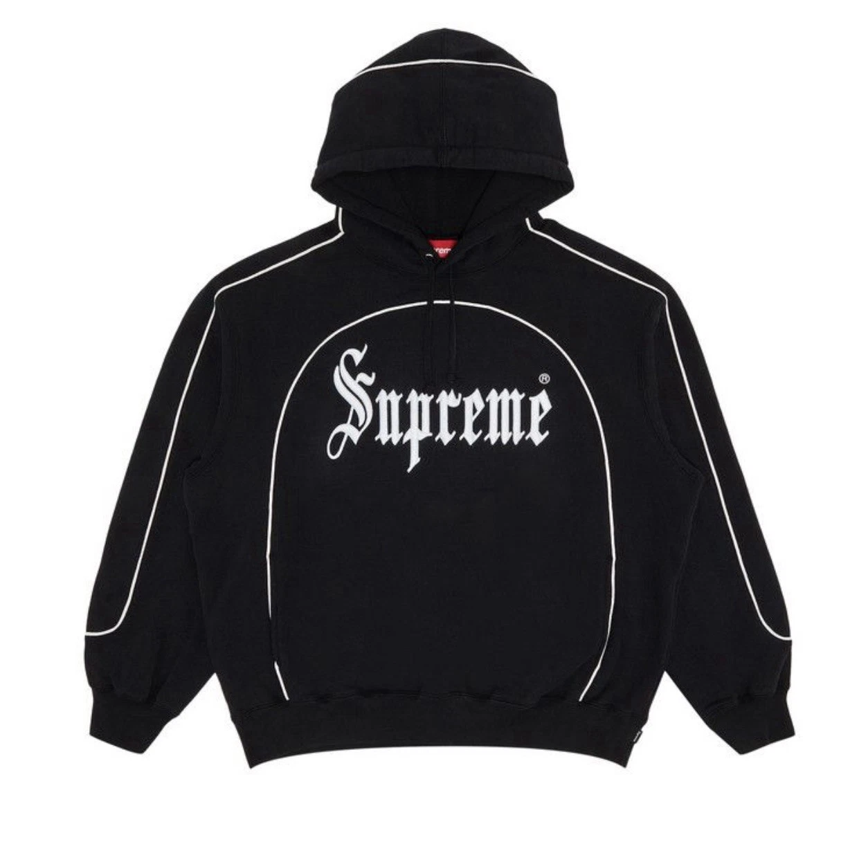 Sweat à capuche Supreme Curve Piping XXL S/S avril 2025