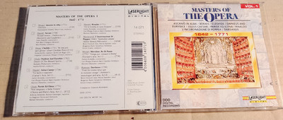 Various   Masters Of The Opera, vol 1, 1642-1771     -CD -  (M450)