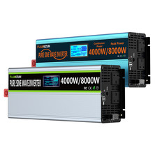 4000W 8000W Pure Sine Wave Power Inverter 12V/24V to 240V Converter Truck Remote