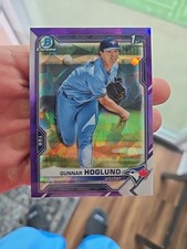 2021 Bowman Chrome Draft Sapphire Edition Gunnar Hoglund #BDC-78 Purple /10 (RC)