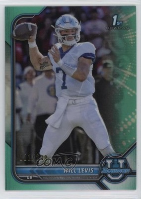 2021-22 Bowman U Chrome Prospects Aqua Refractor 111/299 Will Levis #52 0b3