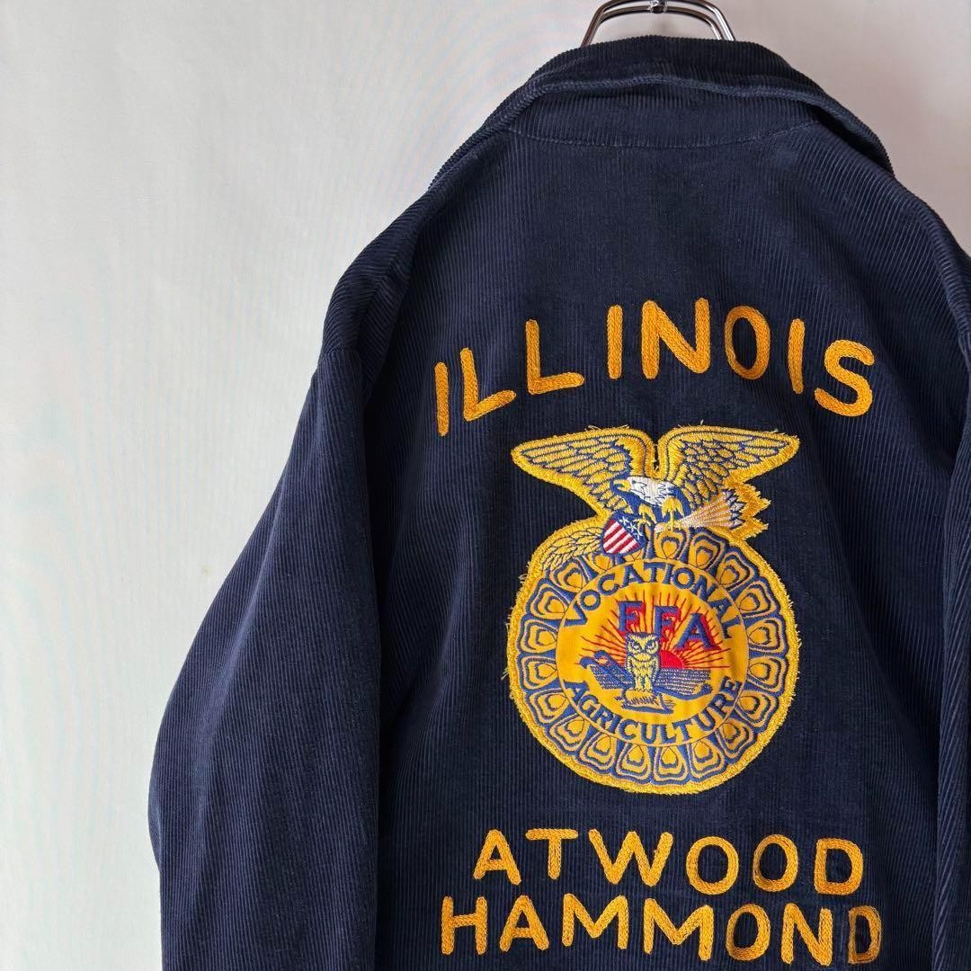 FFA Jacket Farmers Made By Talon Navy Size 34 #EE CAB | eBay