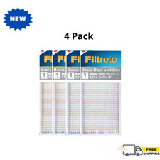  4-Pack Filtrete 12x24x1 Air Filter, MPR 300, MERV 5, Basic Dust  Lint, HVAC