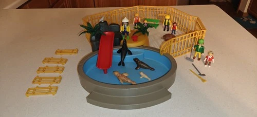 Vintage 1995 Playmobil 3650 Sea Life Aquarium Zoo Turtle NOT Complete *READ*