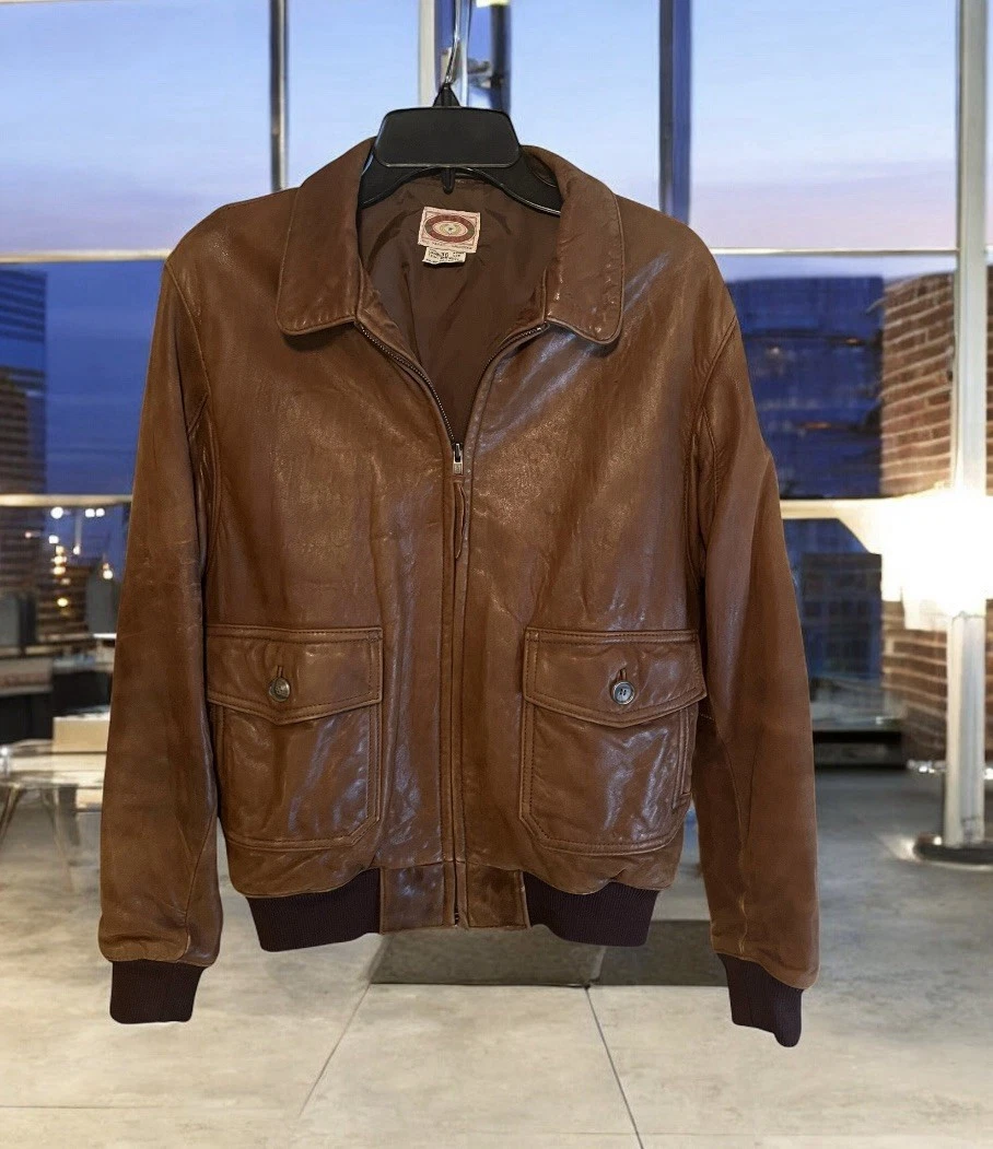 Banana Republic Leather Vintage Outerwear Coats & Jackets for Men