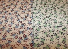 Quilt Fabric Maywood Studio Just Makin' Conversation lot of 2- 1/4 yd pieces