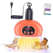 Chicken Coop Heater 200W-350W-500W Adjustment Chicken Heater with UVA Orange