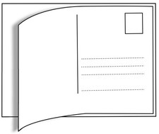 HERMA Postkartenetiketten 95 x 145 mm weiß 10 Etiketten