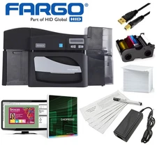 Fargo DTC4500e Duplex ID Card Thermal Printer with Software Bundle
