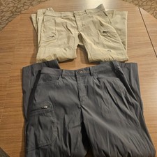 Men's Eddie Bauer hiking pants lot first accent/Rainier 36 x 30