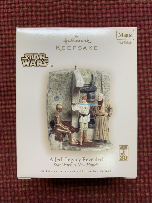 2007 Hallmark Keepsake Ornament A Jedi Legacy Revealed Star Wars New Hope-boxed