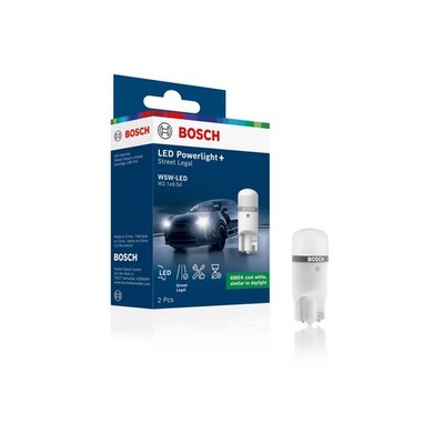 Bosch Powerlight+ W5W-LED 2x mit StVZO Straßenzugelassen Nachrüstlampe