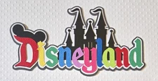Disneyland Title. Scrapbook, Card Making Paper Piecing