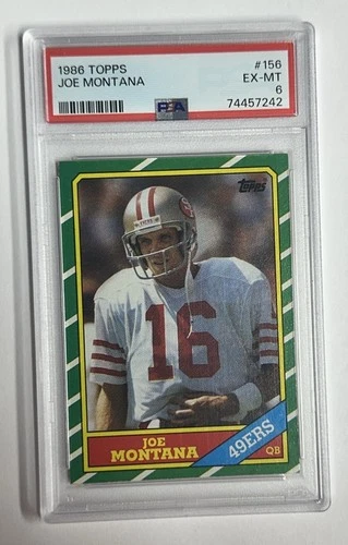1986 Topps Joe Montana #156 PSA EX-MT 6