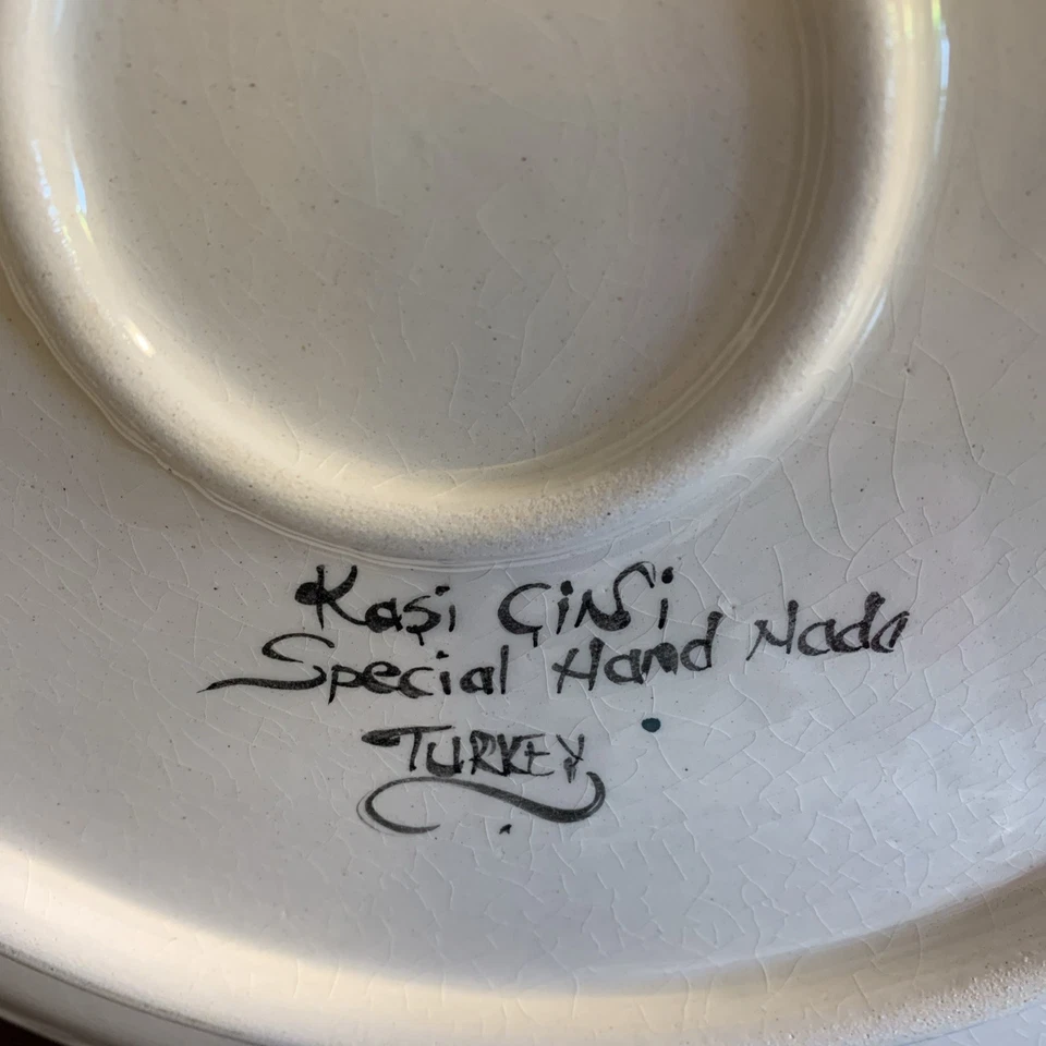 Platos de cerámica para servir pavo vajilla desayuno nueces bocadillos salsa hecha a mano Foto 4 de 4