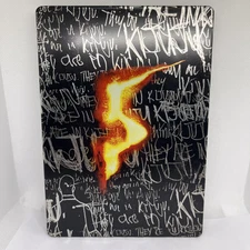 No Game Resident Evil 5 Xbox 360 Includes Steel Case, Manual, & Bonus Disc