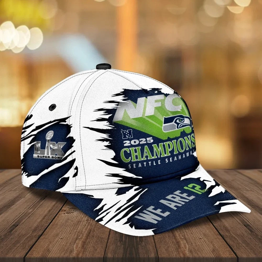 Seahawks 2025 NFC Champions Classic Cap