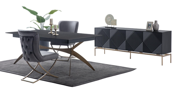Esszimmer Set 8Tlg Esstisch Designer 6X StüHle Essgruppe Sideboard Luxus-image
