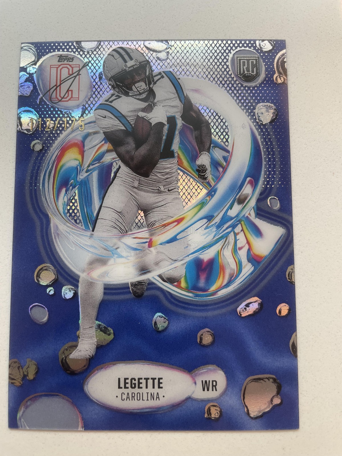 Xavier Legette Topps Signature Class Fluidity #F9 Blue