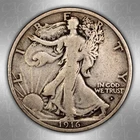 1916-D Walking Liberty Half Dollar CACG VG-10 CAC