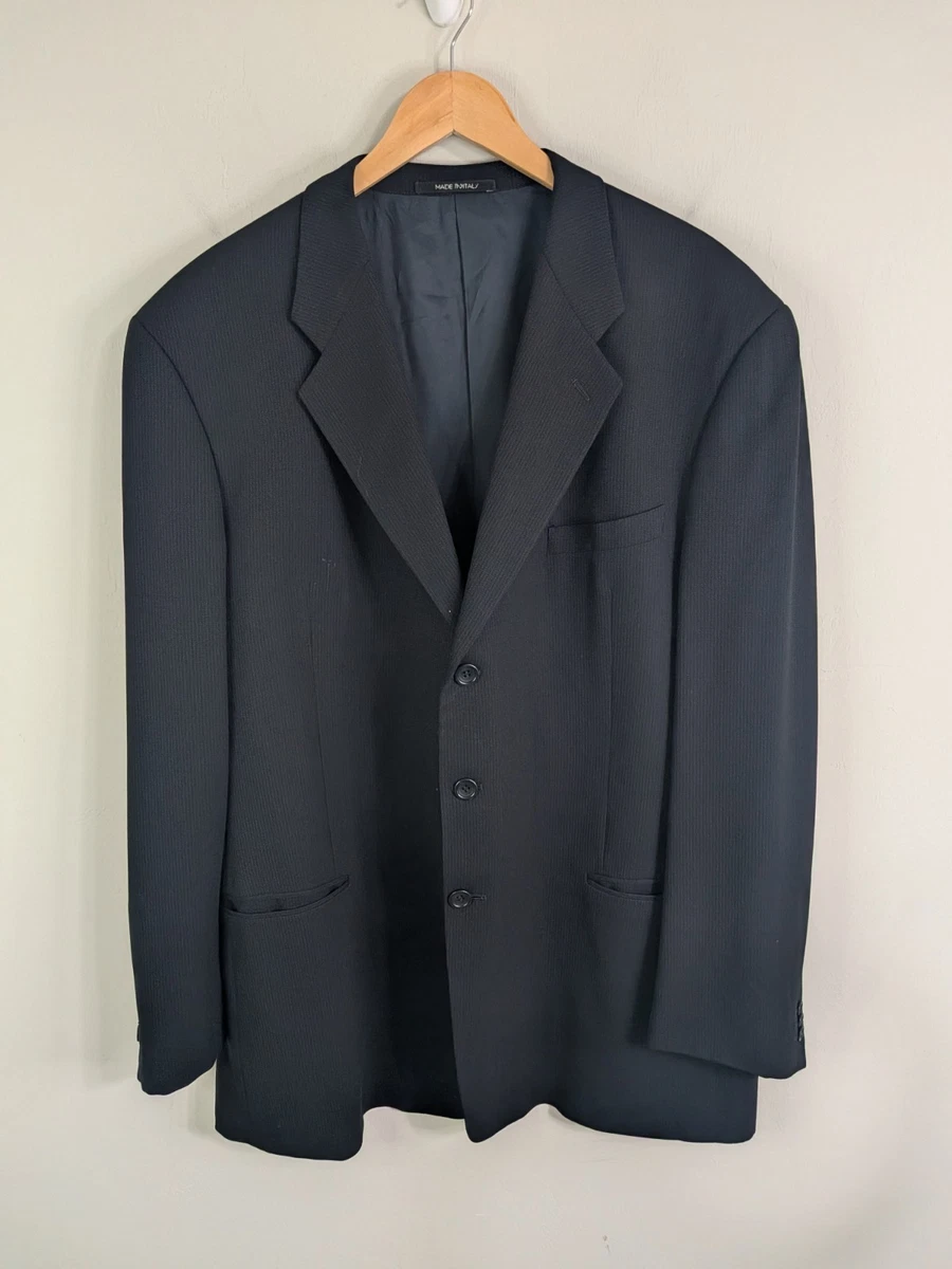 Armani Collezioni Black Striped Suits & Blazers for Men for sale