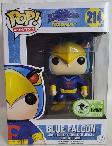 Funko Pop! Vinyl: Animation - Blue Falcon - 2017 ECCC Exclusive 3000pcs #214