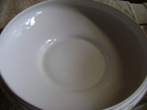 VINTAGE OLD ABBEY LIMOGES FRANCE FLORAL SERVING BOWL/CASSEROLE - Picture 4 of 5