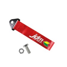 Jdm Tow Towing Red Strap Belt Car Racing Drift Rally Hook Universal X1