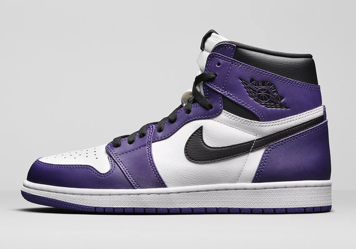 Nike Air Jordan 1 Retro High OG size 9. Court Purple Black White 555088 500