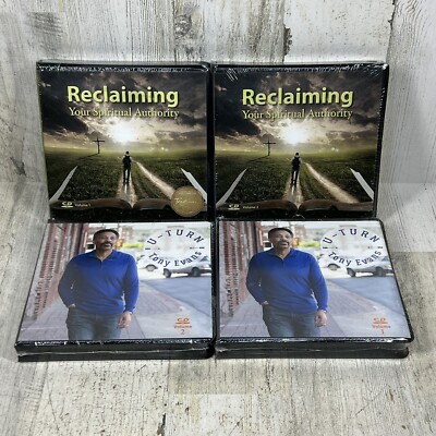 Tony Evans CD Audiobooks Reclaiming Your Spiritual Authority & U-Turn Vol 1 & 2