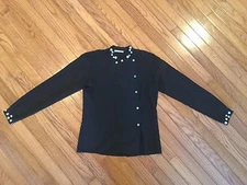 PRIVATE LABEL Black BLOUSE Top Size S Really Nice!