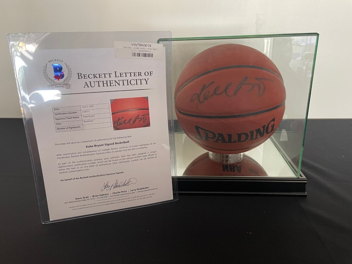 Kobe Bryant Autographed NBA Basketball - Beckett Authentication | eBay 
