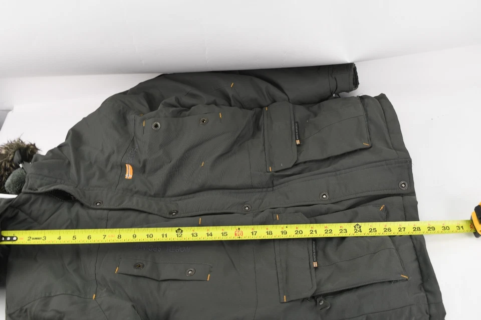 North Sportif Boys Winter Full Zip Hooded Faux Fur Trim Jacket Size 16/18 - Image 4 of 4