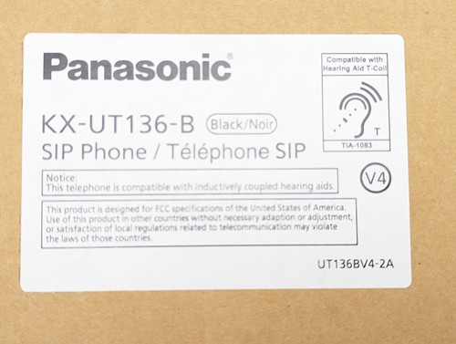 Panasonic KX-UT136-B KX-UT136B VoIP SIP HD Voice Phone PoE Ready Asterisk *NEW* - Picture 4 of 4