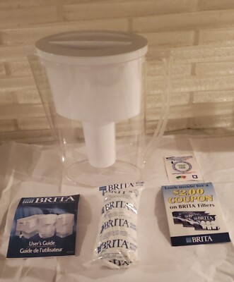 Brita Water Pitcher Dispenser w/Filter and user guide. Reduces Contaminents!