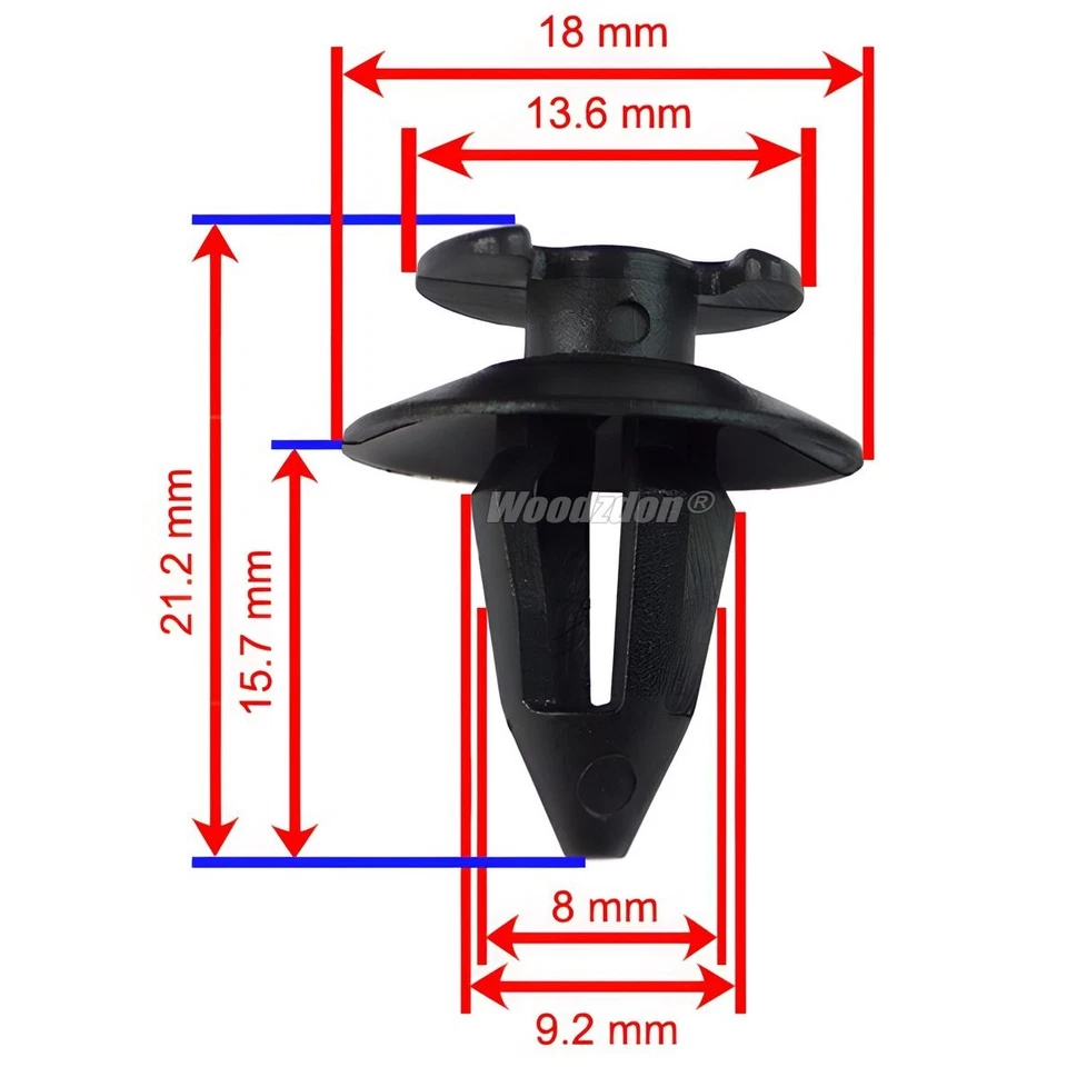 40 Door Trim Panel Clip Nylon Retainer For Auveco 20252 823-867-299 For VW Jetta Foto 3 de 3