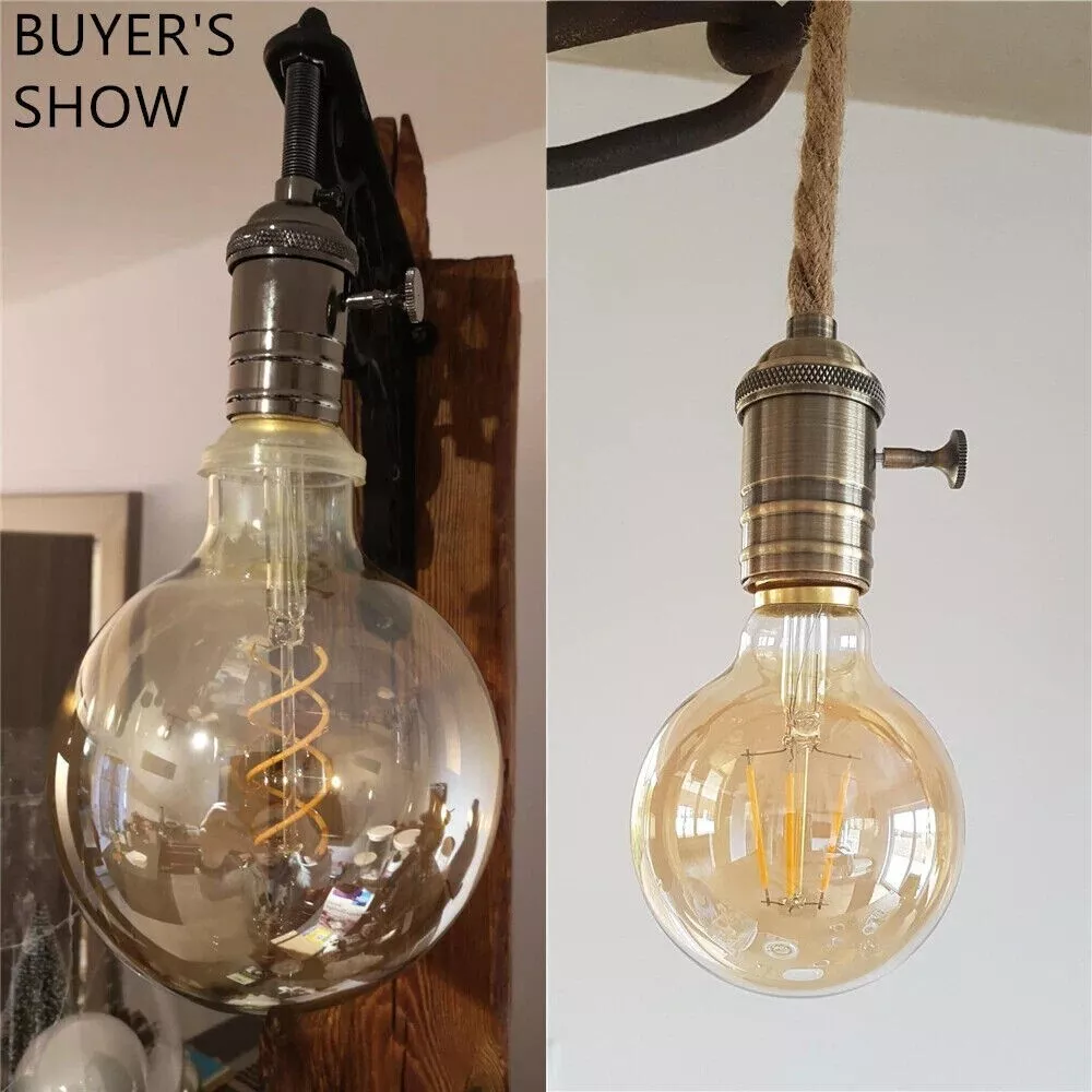 E26 E27 Vintage Rétro Vis Edison Ampoule Douille Support Lampe